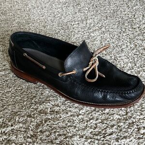 Cole Haan Black Leather Slip On Moccasins - Size 13M C14260